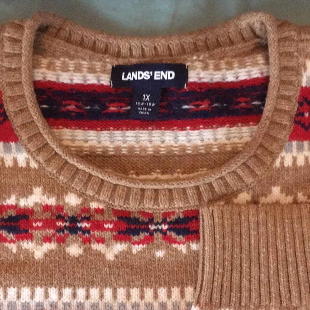 Lands end 1x sweater